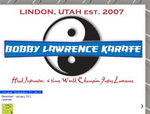 Tablet Screenshot of bobbylawrencekarate.blogspot.com