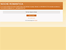 Tablet Screenshot of nocheromanticachaleteuropa.blogspot.com