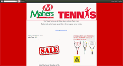 Desktop Screenshot of maherstennis.blogspot.com