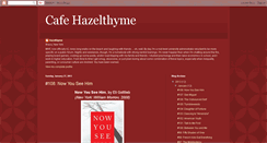 Desktop Screenshot of cafehazelthyme.blogspot.com