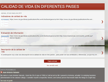 Tablet Screenshot of calidaddevidaendiferentespaises.blogspot.com