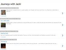 Tablet Screenshot of journeyswithjacki.blogspot.com