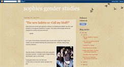 Desktop Screenshot of genderstudieswithsophie.blogspot.com