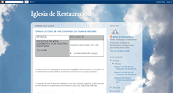 Desktop Screenshot of iglesia-de-restauracion.blogspot.com