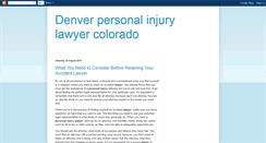 Desktop Screenshot of denverpersonalinjurylawyercolorado.blogspot.com