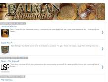 Tablet Screenshot of baumanstoneware.blogspot.com