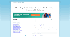 Desktop Screenshot of meinhoroskop2011.blogspot.com