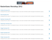 Tablet Screenshot of meinhoroskop2011.blogspot.com