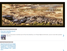 Tablet Screenshot of cuarzofeldespatoymica.blogspot.com