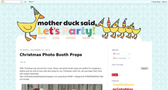 Desktop Screenshot of motherducksaidletsparty.blogspot.com