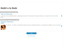 Tablet Screenshot of modelalamode.blogspot.com