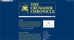 Desktop Screenshot of crusaderchronicle.blogspot.com