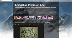 Desktop Screenshot of keindahankhat.blogspot.com