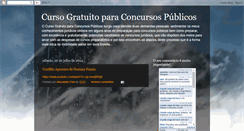 Desktop Screenshot of cursogratuitoparaconcursospublicos.blogspot.com