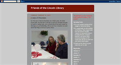 Desktop Screenshot of friendsofthelincolnlibrary.blogspot.com