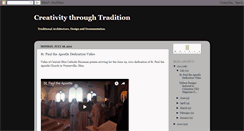 Desktop Screenshot of creativitythroughtradition.blogspot.com