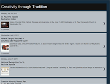 Tablet Screenshot of creativitythroughtradition.blogspot.com