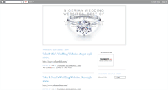 Desktop Screenshot of nigerianweddingwebsites.blogspot.com