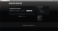 Desktop Screenshot of iuslex-iuslex.blogspot.com