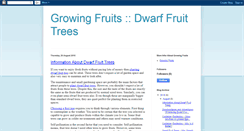 Desktop Screenshot of growingfruitsdwarffruittrees.blogspot.com