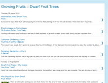 Tablet Screenshot of growingfruitsdwarffruittrees.blogspot.com