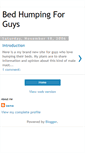 Mobile Screenshot of bedhumping.blogspot.com