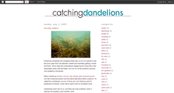 Desktop Screenshot of catchingdandelions.blogspot.com