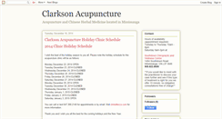 Desktop Screenshot of clarksonacupuncture.blogspot.com