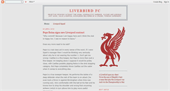 Desktop Screenshot of liverbirdfc.blogspot.com