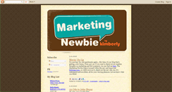 Desktop Screenshot of marketingnewbiekimberly.blogspot.com