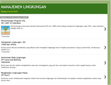 Tablet Screenshot of manajemenlingkungan.blogspot.com