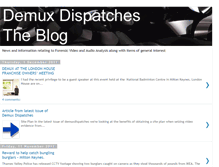 Tablet Screenshot of demuxdispatches.blogspot.com