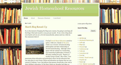 Desktop Screenshot of jewishhomeschooling.blogspot.com