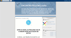 Desktop Screenshot of encontropelainclusao.blogspot.com