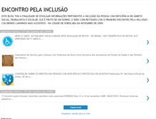 Tablet Screenshot of encontropelainclusao.blogspot.com