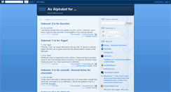 Desktop Screenshot of analphabetfor.blogspot.com
