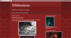 Desktop Screenshot of nihilonimus.blogspot.com