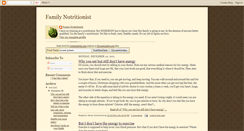 Desktop Screenshot of familynutritionist.blogspot.com