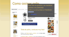 Desktop Screenshot of comococinarpollo.blogspot.com