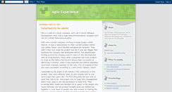 Desktop Screenshot of agileexperience.blogspot.com