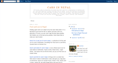 Desktop Screenshot of cars-in-nepal.blogspot.com