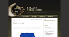 Desktop Screenshot of espacioastronomia.blogspot.com