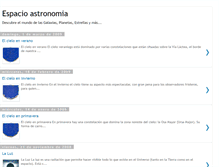 Tablet Screenshot of espacioastronomia.blogspot.com