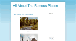 Desktop Screenshot of famous-placez.blogspot.com