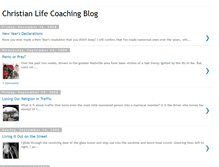 Tablet Screenshot of christianlifecoachingblog.blogspot.com