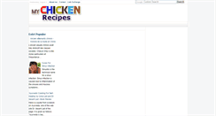 Desktop Screenshot of mychickenrecipes.blogspot.com