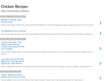Tablet Screenshot of mychickenrecipes.blogspot.com