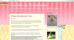 Desktop Screenshot of caixinhadastrapalhadas.blogspot.com
