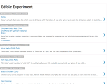 Tablet Screenshot of edible-experiment.blogspot.com