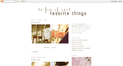Desktop Screenshot of favoritethingsproject.blogspot.com